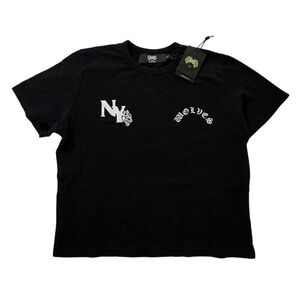 Darc Sport NY Wolves Premium Tee Shirt Women's Large Black Short Sleeve Crewneck